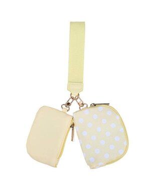 polka dot wrist wallet